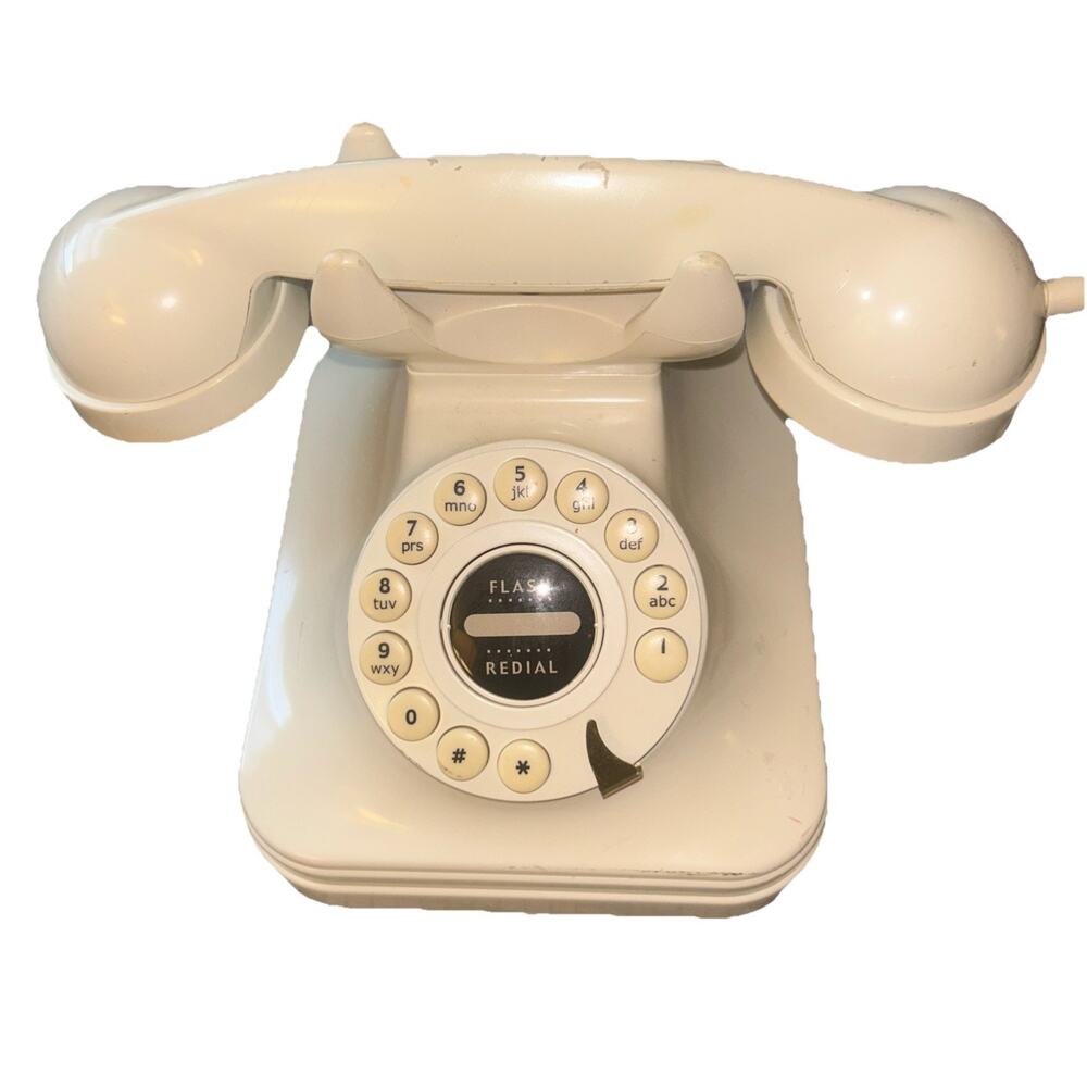 Vintage Retro Grand Phone Ivory PF products Push Button Telephone used